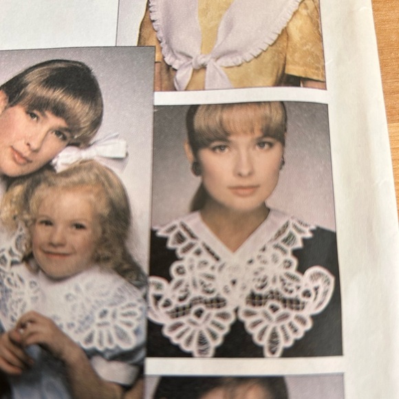 McCall's Pattern 3205- collars and hair bows for women and children . Uncut - Picture 5 of 10